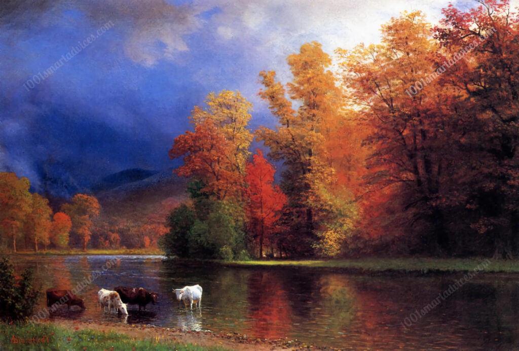 On the Saco by Albert Bierstadt