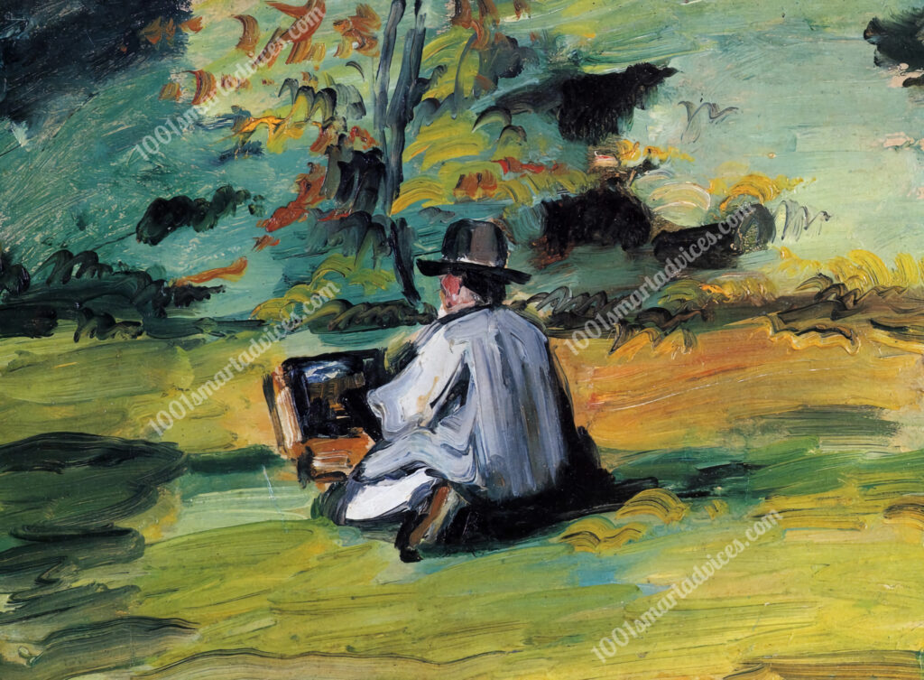 Un peintre au travail by Paul Cézanne